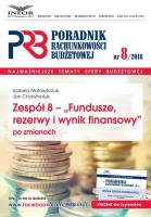 Okładka książki Zespół 8 - Fundusze,rezerwy i wynik finansowy po zmianach
