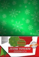 Opakowanie Zestaw papierów ozdobnych świąteczny