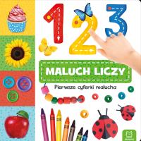 Okładka książki 123 MALUCH LICZY PIERWSZE CYFERKI MALUCHA