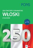 Okładka książki 250 ćwiczeń z włoskiego. Gramatyka PONS