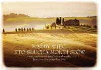 Opakowanie A Kartka składana - Każdy więc kto słucha