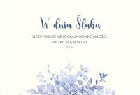 Opakowanie A Kartka Składana Ślub - Wody wielkie nie ugaszą
