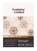 Opakowanie Blok A5/20K Deco Brown 170g HAPPY COLOR