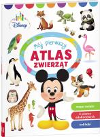 Disney maluch Mój pierwszy atlas zwierzą. Autor: Opracowanie zbiorowe. SmakLiter.pl Okładka książki Disney maluch Mój pierwszy atlas zwierzą