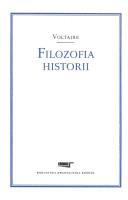 Filozofia historii -Voltaire. Autor: Voltaire. SmakLiter.pl Okładka książki Filozofia historii -Voltaire