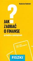 FISZKI JAK ZADBAĆ O FINANSE. Autor: RADOSŁAW BUDNICKI. SmakLiter.pl Okładka książki FISZKI JAK ZADBAĆ O FINANSE