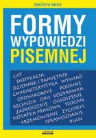 Formy wypowiedzi pisemnej. Autor: Szostak-Lubomska Karolina. SmakLiter.pl Okładka książki Formy wypowiedzi pisemnej