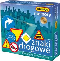 GRA MEMORY ZNAKI DROGOWE. Wydawca: Adamigo. SmakLiter.pl Opakowanie GRA MEMORY ZNAKI DROGOWE
