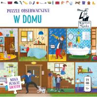 Kapitan Nauka. Puzzle obserwacyjne. W domu 4+. Autor: Gabriela Bieniek-Zaremba. SmakLiter.pl Okładka książki Kapitan Nauka. Puzzle obserwacyjne. W domu 4+
