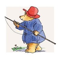 Opakowanie Karnet kwadrat z kopertą Paddington Fishing