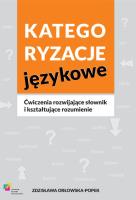 Okładka książki Kategoryzacje językowe. Ćwiczenia rozwijające...