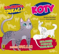 Okładka książki KOTY KOLOROWA EDUKACJA
