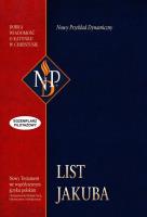 Okładka książki List Jakuba. Nowy przeklad dynamiczny