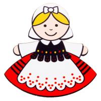 Opakowanie Magnes drewniany - Rzeszowianka FOLKSTAR