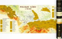 Okładka książki MAPA ZDRAPKA POLSKIE GÓRY 1:700 000
