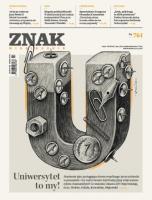 Okładka książki Miesięcznik Znak761 10/2018 Uniwersytet to my!