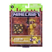 Opakowanie Minecraft - figurka Steve w złotej zbroi