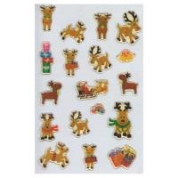 Opakowanie Naklejki Renifery