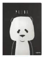 Opakowanie Notes A4/46K Czarny z Pandą