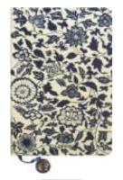 Opakowanie Notes A5/144K Biały Granatowe Liście i Kwiaty