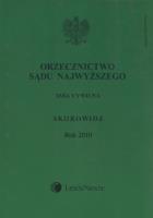 Orzecznictwo Sądu Najwyższego Izba Cywilna Skorowidz Rok 2010. Wydawca: LexisNexis. SmakLiter.pl Opakowanie Orzecznictwo Sądu Najwyższego Izba Cywilna Skorowidz Rok 2010