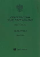 Orzecznictwo Sądu Najwyższego Izba Cywilna Skorowidz Rok 2011. Wydawca: LexisNexis. SmakLiter.pl Opakowanie Orzecznictwo Sądu Najwyższego Izba Cywilna Skorowidz Rok 2011