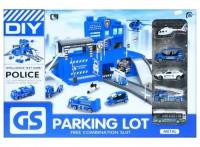 Opakowanie Parking i metalowe akcesoria policja