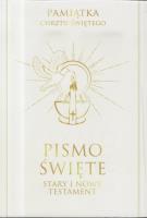 Okładka książki Pismo Święte ST i NT duże - Pamiątka Chrztu