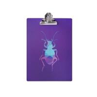 Opakowanie Podkładka z klipsem A4 chrabąszcz fioletowa