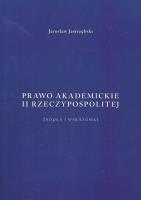 Okładka książki Prawo akademickie II Rzeczypospolitej