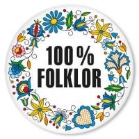 Opakowanie Przypinka duża - 100% Folkloru kaszubska 58 mm