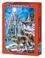 Okładka książki Puzzle 1500 Wilki i zamek  CASTOR