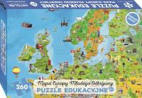 PUZZLE 260 EUROPA MAPA MŁODEGO ODKRYWCY DLA DZIECI. Wydawca: Lider Serwis Zbigniew Raszka. SmakLiter.pl Opakowanie PUZZLE 260 EUROPA MAPA MŁODEGO ODKRYWCY DLA DZIECI