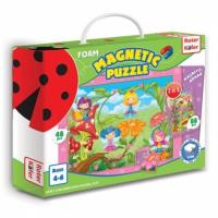 Opakowanie PUZZLE PIANKOWE MAGNETYCZNE W PUDEŁKU WRÓŻKI I LETNIE MOTYLE RK1301-01