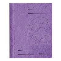 Skoroszyt A4 kartonowy ze sprężynką fioletowy. Wydawca: HERLITZ. SmakLiter.pl Opakowanie Skoroszyt A4 kartonowy ze sprężynką fioletowy