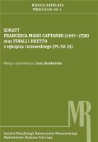Sonaty Francesca Marii Cattaneo (16971758) .... Autor: Bieńkowska Irena. SmakLiter.pl Okładka książki Sonaty Francesca Marii Cattaneo (16971758) ...