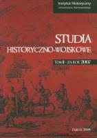 Okładka książki Studia historyczno wojskowe t.2
