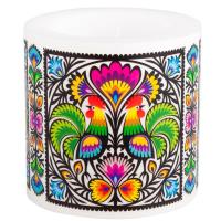 Opakowanie Świeca - koguty wycinanka FOLKSTAR