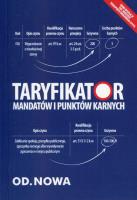 Okładka książki TARYFIKATOR MANDATÓW I PUNKTÓW KARNYCH 2018