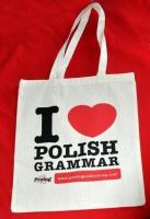 Torba ''I love Polish grammar. Wydawca: PROLOG. SmakLiter.pl Opakowanie Torba ''I love Polish grammar