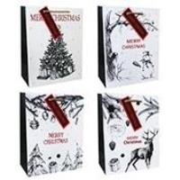 Opakowanie Torba prezentowa 18x23cm Choinka Bałwan (12szt)