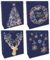 Opakowanie Torba prezentowa 26x32cm Choinka (12szt)