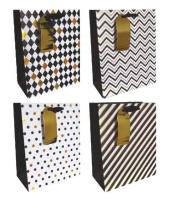 Opakowanie Torby prezentowe 18x23 czarno-złote