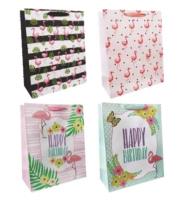 Opakowanie Torby prezentowe 26x32 flamingi