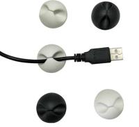 Opakowanie Uchwyt do kabli samoprzylepny biały D.RECT