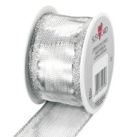 Opakowanie Wstążka 2mx40mm srebrna