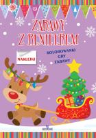 Okładka książki ZABAWY Z RENIFEREM KOLOROWANKI GRY ZABAWY