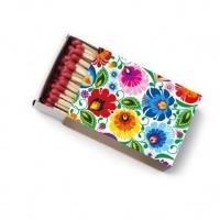 Opakowanie Zapałki - łowickie białe FOLKSTAR