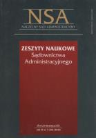 Zeszyty Naukowe Sądownictwa Administracyjnego  2010/03. Wydawca: LexisNexis. SmakLiter.pl Opakowanie Zeszyty Naukowe Sądownictwa Administracyjnego  2010/03