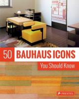 50 Bauhaus Icons You Should Know. Autor: Strasser Josef. SmakLiter.pl Okładka książki 50 Bauhaus Icons You Should Know